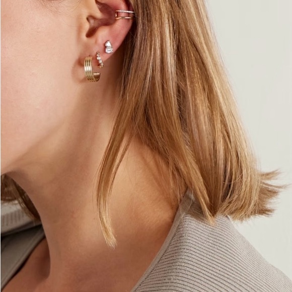 Perfect Size Yellow Gold Hoops - Picture 2 of 16